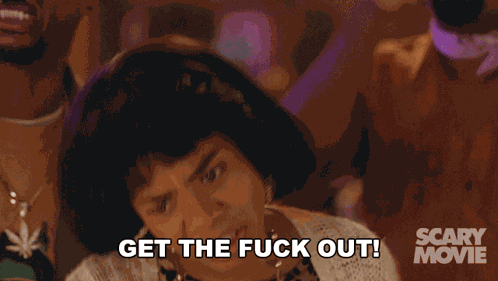 Get The Fuck Out Brenda GIF