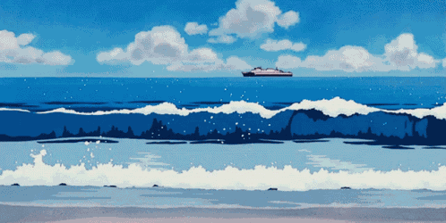Ghibli Sea GIF