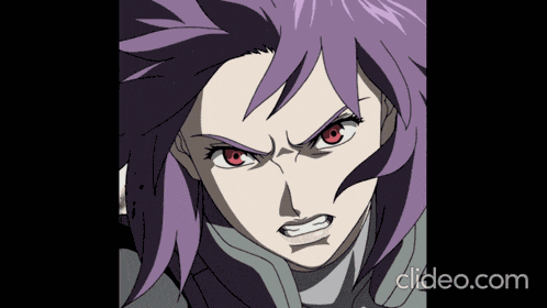 Ghost In The Shell Purple Hair GIF