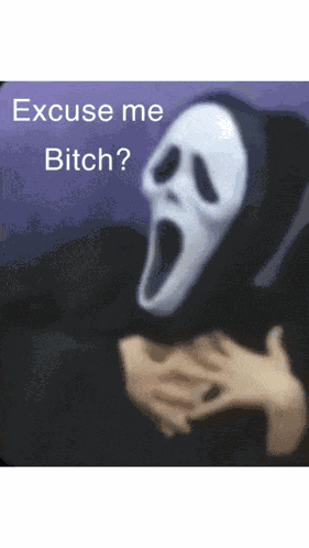 Ghostface Excuse Me Meme