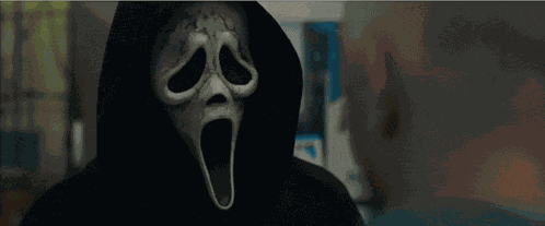 Ghostface Head Tilt GIF