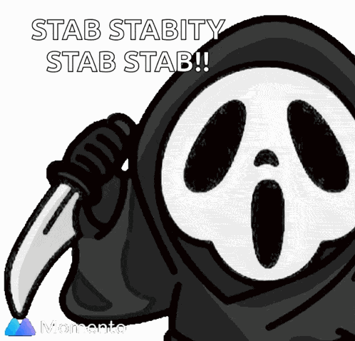 Ghostface Murder GIF