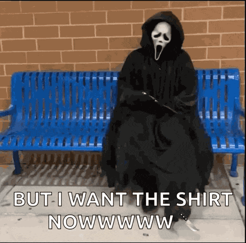 Ghostface Waiting GIF