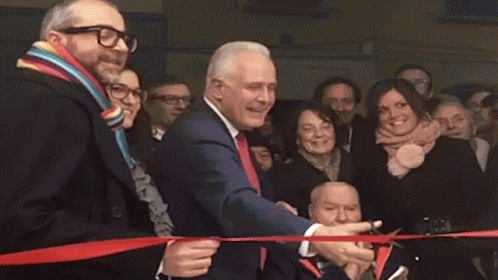 Giani Inaugurazione Nastro Aperitivi Politica Festa Felicità GIF