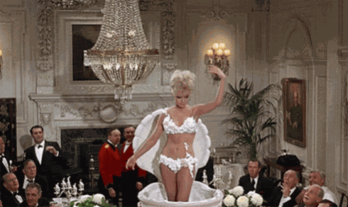 Girl In Cake Appear GIF