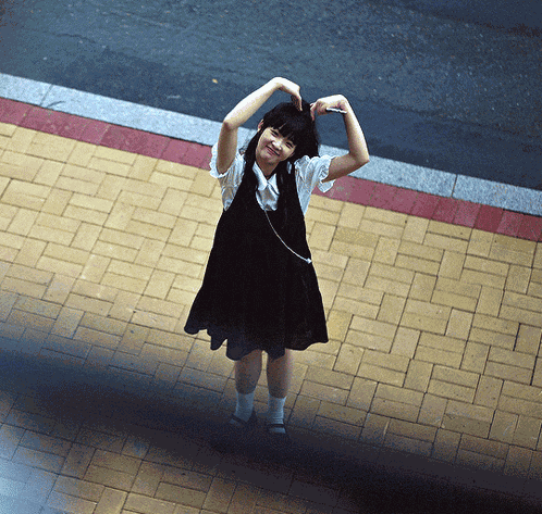 Girl In Love Heart GIF