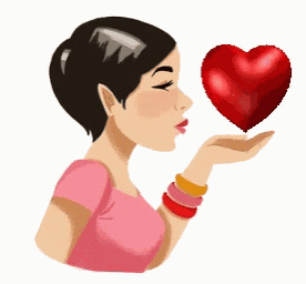 Girls Flying Kiss GIF