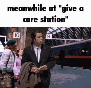 Give A Care Meanwhile At Give A Care Station GIF