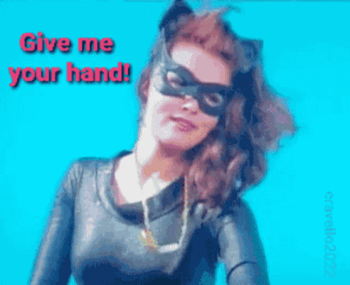 Give Me Your Hand Julie Newmar GIF