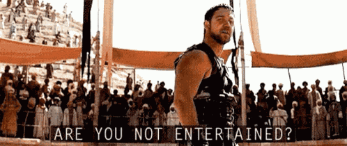 Gladiator Entertained GIF
