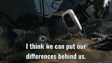 Glados Our Differences GIF