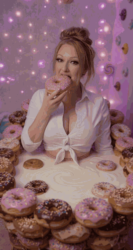 Glazed Donut Bathtub GIF