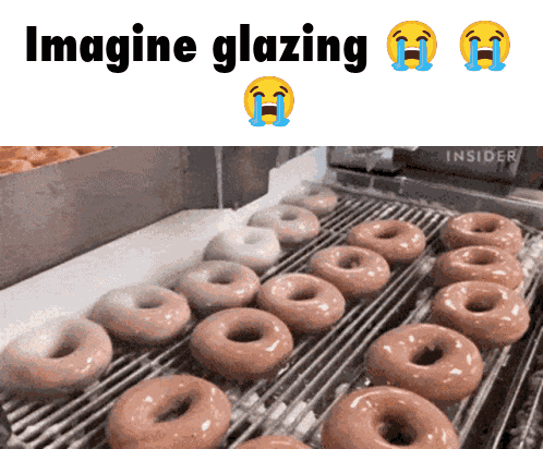 Glazing Krispy Kreme GIF