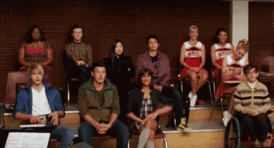 Glee Raise Hand GIF