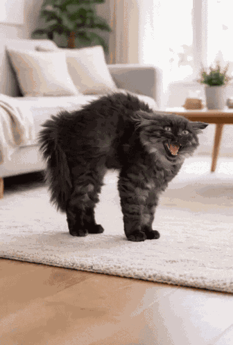 Go Away Angry Cat GIF