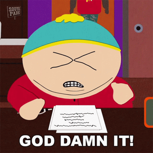 God Damn It Eric Cartman GIF