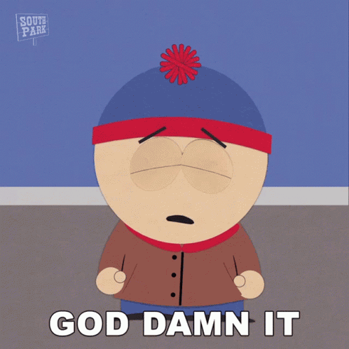 God Damn It Stan Marsh GIF