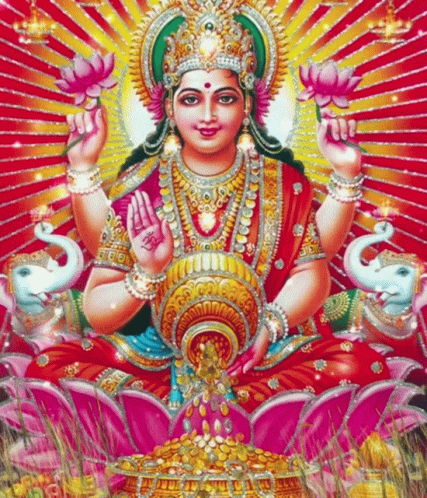 Goddess Maa Lakshmi Ji Mother Goddess GIF