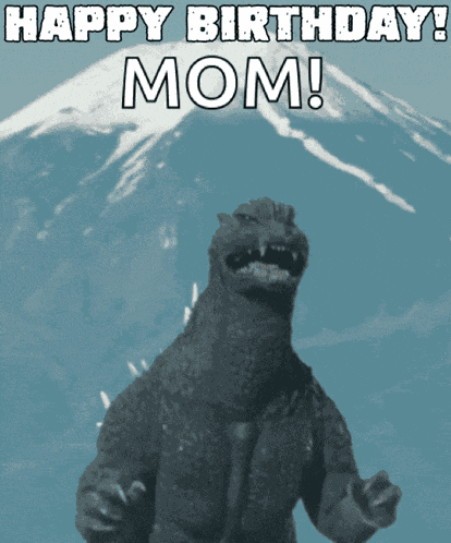 Godzilla Happy Birthday GIF