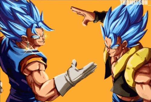 Gogeta And Vegito Dap Up Dragon Ball Meme