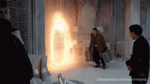 Going In The Portal Tom Holland GIF