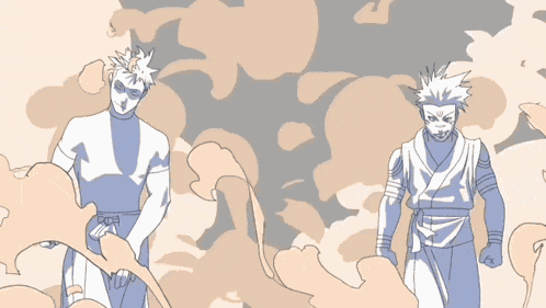 Gojo And Sukuna Walking Together Jjk Animation GIF