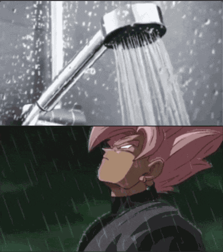 Goku Black Shower Meme