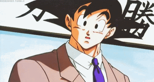 Goku Bye GIF