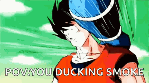 Goku Dodging GIF