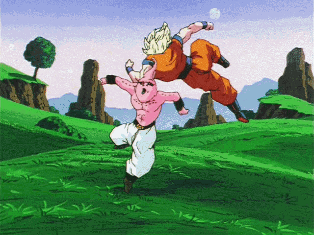 Goku Kid Buu GIF