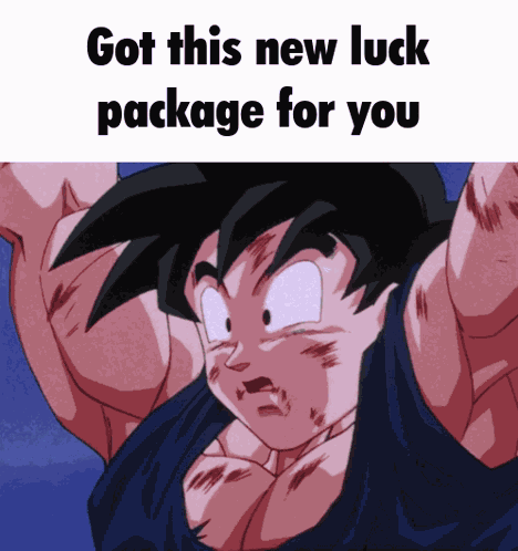 Goku Luck GIF