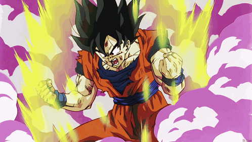 Goku Sayan 3 Vs Buu Son Goku GIF