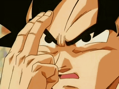 Goku Serious GIF