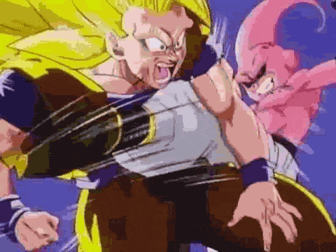 Goku Ssj3 Vs Kid Boo GIF