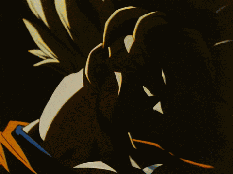 Goku Stare GIF