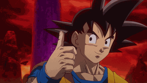 Goku Thumbs Up GIF