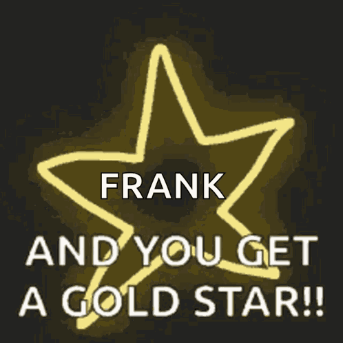 Gold Star You Get A Golden Star GIF
