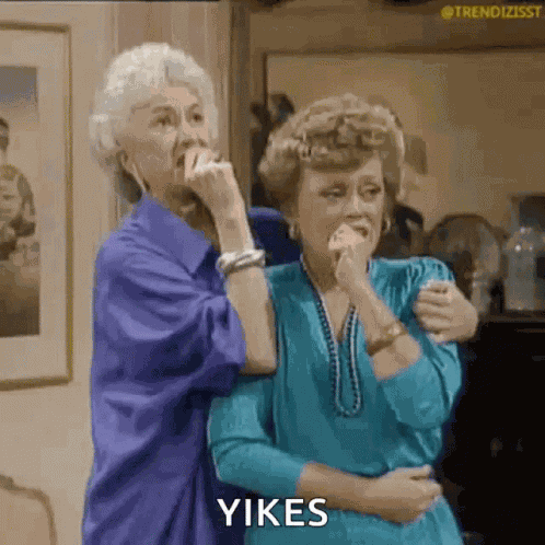 Golden Girls Shocked GIF