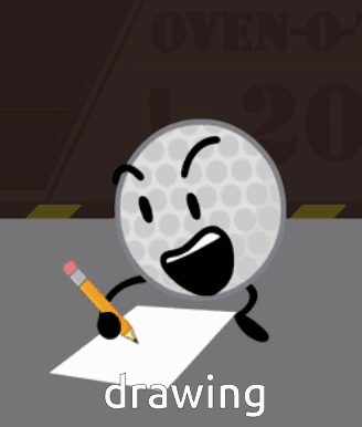 Golf Ball Drawing GIF