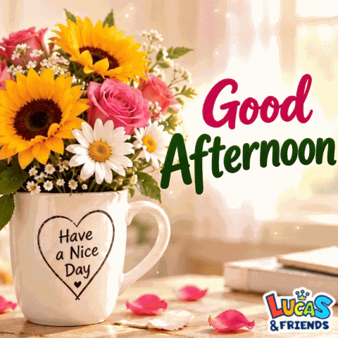 Good Afternoon Good Afternoon Flower Bouquet GIF