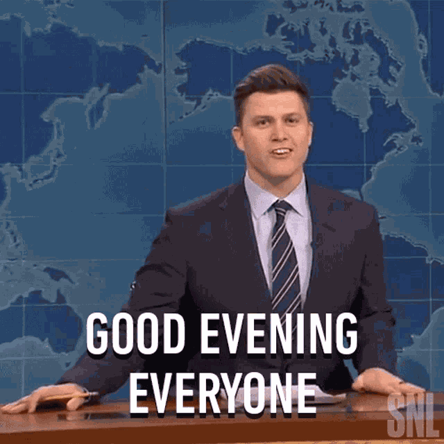 Good Evening Everyone Saturday Night Live GIF