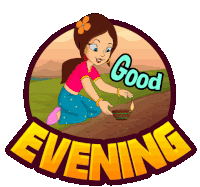 Good Evening Indumati Sticker