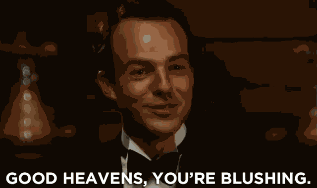 Good Heavens, You'Re Blushing GIF