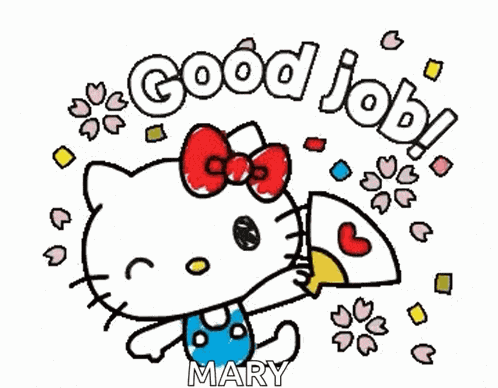 Good Job Hello Kitty GIF