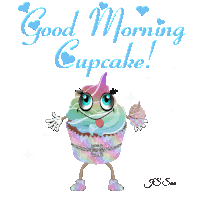 Good Morning Cupcake Sticker