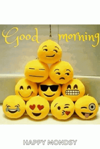 Good Morning Emojis GIF