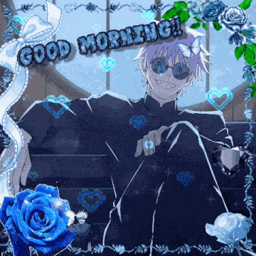 Good Morning Gojo GIF