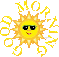 Good Morning Sticker