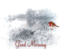 Good Morning Morning Snow Sticker