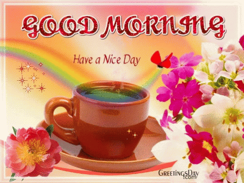 Good Morning Rainbow GIF